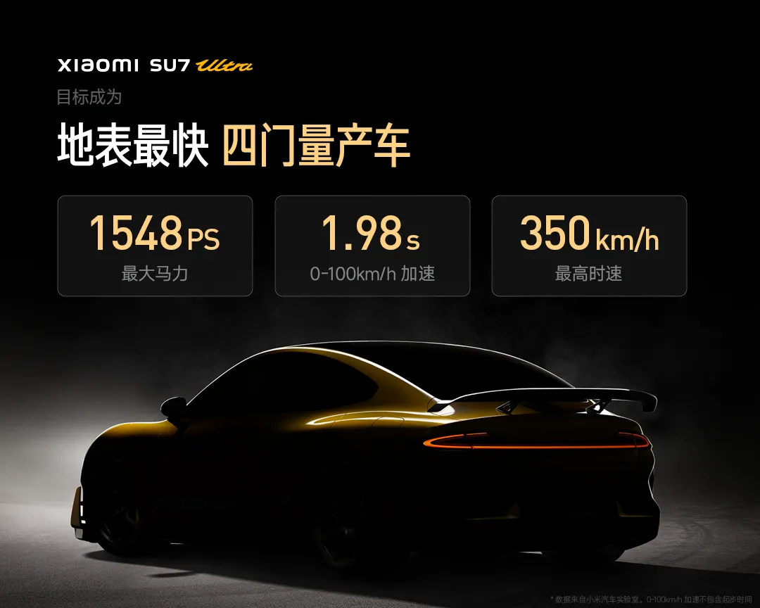 53万的小米新品又爆单了！雷军：小米SU7 Ultra订单远超预期